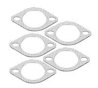Aramox Guarnizione di Scarico, 2,5 Pollici collettore di Scarico collettore Tubo Flangia Guarnizione Flangia 2 bulloni in Lega di Alluminio