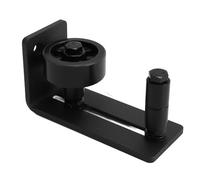 Aramox Guida a Pavimento per Porta Scorrevole in Acciaio Al Carbonio di Alta qualità Rullo Regolabile Rullo di Sostegno Inferiore a Filo, Design Elegante per Porte da Fienile