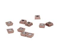 Aramox Inserti per Tornitura CNC da 10 Pezzi Inserti per Tornio CNC Rivestiti in Bronzo per Tornitura del Legno e Lavorazione dei Metalli, Frese a Clip per Acciaio Acciaio Inossidabile Ghisa