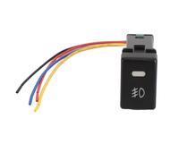 Aramox Interruttore a Pulsante con Indicatore LED Blu Interruttore Fendinebbia Impermeabilizzante a 4 Poli 12V LED Utilizzato per Fendinebbia