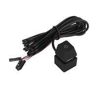 Aramox Interruttore di Alimentazione per Computer Desktop, Design Meccanico con Interruttore Blu con 7 Effetti di Luce a Colori, Estensione da 6,6 Piedi per un Comodo Controllo del PC in Case e