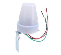 Aramox Interruttore di Controllo della Luce con Sensore Fotocellula per Esterni, Materiale ABS, 10A Automatico Dal Tramonto all'alba per Lampade a LED e Illuminazione di Percorsi da Giardino (CA