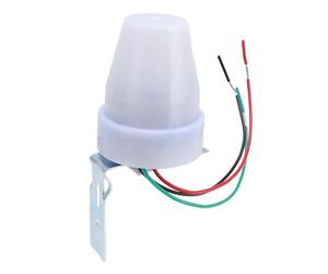 Aramox Interruttore di Controllo della Luce con Sensore Fotocellula per Esterni, Materiale ABS, 10A Automatico Dal Tramonto all'alba per Lampade a LED e Illuminazione di Percorsi da Giardino (CA