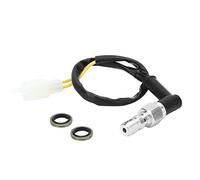 Aramox Interruttore freno idraulico, M10x1.25 Tubo olio universale per moto Pompa idraulica Interruttore luce pressione freno posteriore rinforzato(Type B)