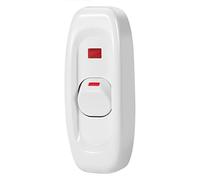 Aramox Interruttore On/Off della Lampada, Interruttore con Cavo in in Plastica AC 10A con Indicatore LED, della Luce Unipolare per Tavolo Scrivania Lampada da Parete a Specchio Camera da Letto