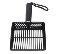 Aramox Kit Completo di Paletta per Lettiera per Gatti in Acciaio Inossidabile con Supporto Facile Pulizia e una Presa Comoda (BLACK)