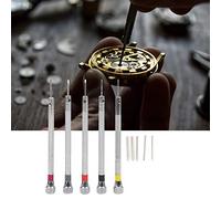 Aramox Kit di Cacciaviti 10 Pezzi per Riparazione di Occhiali e Orologi, Materiale in Acciaio Legato con Cacciaviti di Precisione e Punte per Lavori di Riparazione di Precisione