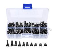 Aramox Kit di Interruzione 10 W Flick, Kit di Interruttore Tatto 200 Pezzi per Parti di Hardware di Accessori Industriali, Design Migliorato, Prestazioni Elevate, Installazione Facile, Design