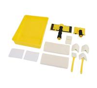 Aramox Kit di Strumenti per Molatura della Vernice con Supporto per Pareti Angolari, Soffitti, Pittore, Vassoio con Maniglia con Rotazione a 360°, Sostituisci i Cuscinetti per la