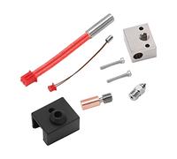 Aramox Kit Hotend Blocco Riscaldatore Stampante 3D, Blocco Riscaldante in Lega Bimetallica 24V 40W con Ugello Tubo Gola TC4 per Stampa Ad Alta Temperatura Ender 3 S1 S1 Pro CR10 Smart Pro Sermoon V1