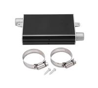 Aramox Kit Silenziatore per Riscaldatore Parcheggio, 24 Mm in Lega di Alluminio Riscaldatore Parcheggio Tubo di Scarico Silenziatore Riscaldatore Dritto per (Nero)