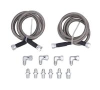 Aramox Kit Tubo Flessibile di Raffreddamento della Trasmissione Flessibile in Acciaio Inossidabile PTFE con Raccordi per L'aggiornamento del Traino di SUV per Camion