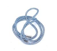 Aramox Lacci per Scarpe Glitterati con - Cordoncini Rotondi da 6 Mm per Abbellire e Stringhe per Felpa con Cappuccio (Azzurro)