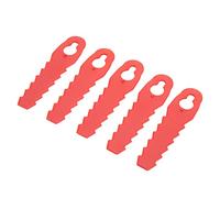 Aramox Lama in Plastica per Tagliaerba da 25 Pezzi, Lama in Plastica per Tagliaerba ABS di Ricambio per L85, Design a Dente di con Clip, Installazione Facile, Accessori Rossi per per la Rifinitura del