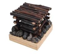 Aramox Lampada di Fuoco Finto, Luce Notturna Ricaricabile USB con Suono, Calore e Fascino, un Fuoco di Atmosfera Regolabile per Casa, caffè, Ristorante e Regali