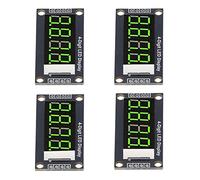 Aramox LED 4 -digit 7 Segmento 0,36in TM1637 Modulo di Visualizzazione del Tubo Digitale con Chip, Uso Pratico per Macchine e Dispositivi, Pacchetto di 4 (Verde MRA110E)