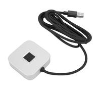 Aramox Lettore di Impronte Digitali USB, Scanner di Impronte Digitali per PC con Supporto per Hello, Riconoscimento Tattile a 360°, Accesso Rapido in 0,3 Secondi, Sicurezza dei File (SILVER)