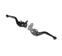 Aramox Leve Frizione Freno Corta 1 Paio di Leve a Retrazione della Lega di Freno in Lega di Alluminio Regolabili per YFZ350 BANSHEE DT125R XV535 VIRAGO XT600 (BLACK)