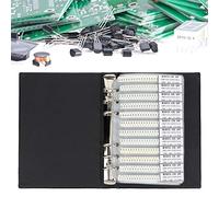 Aramox Libro Campioni di Condensatori 1206, Libro Campioni di Componenti Elettronici in Plastica con 80 Valori, Kit di Assortimento di Condensatori Neri per Archiviazione e Trasporto Comparativi per i