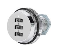 Aramox Lucchetto a Combinazione con Codice a 3 Cifre, Lucchetto a Camma in Lega di Zinco per la Sicurezza di Cassetti, Armadi e Cassette delle Lettere con Facile del Codice (SILVER)