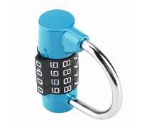 Aramox Lucchetto a Combinazione in Lega di Zinco con 4 Password, Lucchetto Viaggio Resettabile per Valige, Armadietti Palestra e Utenti di Armadietti con 10000 Combinazioni di Grillo Temprato (BLUE)