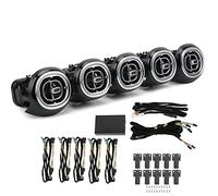 Aramox Luce Ambientale a LED per Bocchetta Dell'aria Adatta per Classe C W206 Berlina 2022+, 5 Pezzi Kit Luce Ambientale per Prese D'aria a Turbina a LED Anteriore a 64