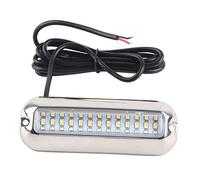 Aramox Luce di poppa per barca impermeabile, 39 LED 5.2W IP68 Lampada pesca subacquea con luce di poppa per pontone impermeabile DC10-30V(Luce blu)