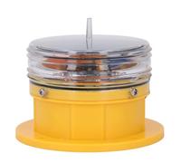 Aramox Luce di Segnalazione Solare IP67 2,5 Nm, Distanza Visibile, LED, Luce di Segnalazione per la Navigazione, Luci di Sicurezza Marittima Gialle, Utilizzata per Barche e banchine.