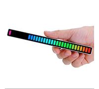 Aramox Luci Interne per Auto USB, LED a 32 Colori con App e (regolamenti | Risposta sonora di 0,08 s, livelli di luminosità, quattro impostazioni di velocità, decorazione per scrivania del