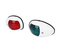 Aramox Luci Navigazione LED per Barche Fanali Rosso e Verde IP66 2 Pezzi per Yacht Motoscafi Pescherecci Visibilità Miglio Nautico Installazione a Vite su Scafi Fino a 12m Conforme Standard Nautici