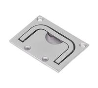 Aramox Maniglia per Coperchio del Ponte di Sollevamento a Incasso per Barche, Acciaio Inossidabile 316, Finitura a Specchio, Design a Basso Profilo per Armadi, Cassetti e Portelli di Yacht (76*56mm)