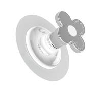 Aramox Maniglia per Coperchio del WC Sollevatore per Coperchio del WC in Plastica 2,6 X 3 X 5 Cm Adesivo Floreale Elettrolitico Installazione Sollevamento del a Mani Libere per Camera da Letto Bagno