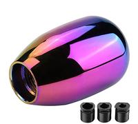 Aramox Manopola a Spostamento a 5 velocità, Leva del in Metallo con 3 Adattatori per Veicoli Manuali, Facile Installazione e Adattamento Universale (COLORFUL)