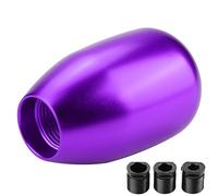 Aramox Manopola a Spostamento a 5 velocità, Leva del in Metallo con 3 Adattatori per Veicoli Manuali, Facile Installazione e Adattamento Universale (PURPLE)