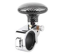 Aramox Manopola spinner universale, lega + ABS Manopola spinner volante per auto Power Ball Controllo ausiliario della maniglia del booster(Fibra di carbonio)