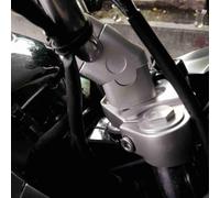 Aramox Manubrio Riser Universale per Moto, 22mm, Adattatore di Montaggio con Morsetto Posteriore, Trattamento Galvanico, 22mm Universal Motorcycle Handlebar Riser, Chrome Plated Re