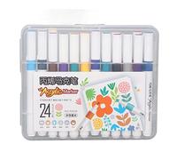 Aramox Marcatori Acrilici Dipingono Penne, Inchiostro a Base d'acqua, Applicazione Liscia, Flusso di Inchiostro Uniforme, Ideale per Artisti e Artigiani Fai -da -te. (24 Colore)