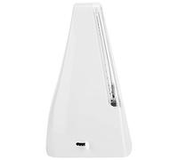 Aramox Metronomo Meccanico, Acciaio Plastico Resistente, Design Classico a Piramide con Tempo Regolabile 40-208 per Musicisti di Pianoforte, Violino e Grancassa (WHITE)