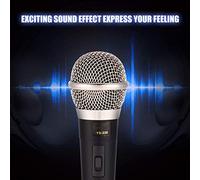 Aramox Microfono Dinamico Professionale, Suono Resistente Alla Lega di Zinco, Riduzione del Rumore, Risposta Ad Alta Frequenza, Microfono Cablato con Grande versatilità, Adatto per Karaoke, Famiglia