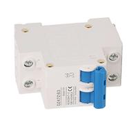 Aramox Mini Interruttore Automatico CC 2P, Interruttore Automatico PA66 DC500V Piccolo 4kA Icu 6kV Uimp Guida DIN a Intervento Rapido per Sistemi CC Marini Solari Fotovoltaici da 31F a 158F (40A)