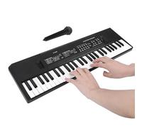 Aramox Mini Piano Elettronico, Pianoforte Digitale con Microfono, Tastiera Elettronica Portatile a 54 Tasti per Principianti, Ottimi Strumenti Musicali Mini Tastiera Digitale 51 Tasti