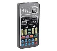 Aramox Mini Scheda Cambia Voce I9 con 8 Effetti Vocali, Dispositivo Portatile per Streaming Live per Registrazione di Giochi e del Computer, Compatibile con IOS PC Switch (Versione inglese)