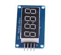 Aramox Modulo Display Rosso con Anodo Comune a 4 Cifre, Modulo LED 0,36 Pollici per Controllo Microcomputer a Chip Singolo con luminosità Regolabile, 8 Livelli di Grigio, 5 V 3,3 V, 4