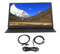 Aramox Monitor Esterno Portatile modalità di Visualizzazione Multiple Schermo per Laptop con Porta di Tipo C Ultrasottile da 15,6 Pollici Antiscivolo per Ufficio