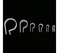 Aramox Morsetto per Cavo di Tipo R Cumulo di Plastica in Plastica Plino Isolato 200 Pc per Cavi e Condotti di Montaggio (WHITE)