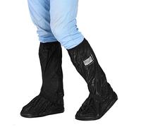 Aramox Moto Scooter Bike Ciclismo Copriscarpe Impermeabile Copriscarpe Antipioggia Antiscivolo Copri Stivali Moto Riutilizzabili Rain Protector(M-Black)