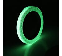 Aramox Nastro Adesivo Fluorescente Luminoso, Nastro Autoadesivo con Bagliore Luminoso, PET per Decorazioni Domestiche e Segnaletica di Emergenza (WHITE #60)