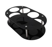 Aramox Organizzatori di Mensole in Bottiglia a Tazza, Portablettiera con Portabottiglie Acriliche, Mensola da e da Pranzo per Controsoffitto, Organizzatore di Tazze Stabile Ed Elegante (BLACK)