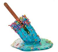 Aramox Ornamenti di Ghiaccioli Che Si Scioglie, Statue del Gelato, Decorazione Unica Fatta a Mano, con Effetto Lucido Bagnato, per il Matrimonio della Decorazione per la Casa (Blue)