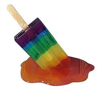 Aramox Ornamenti di Ghiaccioli Che Si Scioglie, Statue del Gelato, Decorazione Unica Fatta a Mano, con Effetto Lucido Bagnato, per il Matrimonio della Decorazione per la Casa (RainbowColors)